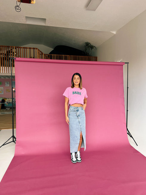 Hey Babe Tee// Pink